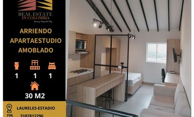 Aparta-Estudio en Arriendo Amoblado-Medellín, cerca de la 70 y UPB