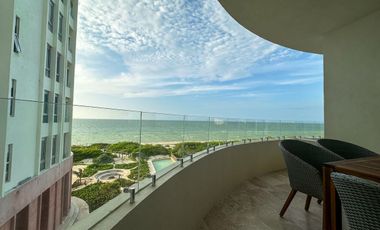 Departamento de 3 Recámaras frente al mar en Telchac Puerto