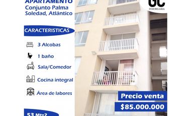 Se vende apartamento conjunto palma