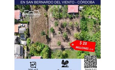 VENTA DE DOS LOTES EN SAN BERNARDO DEL VIENTO - CÓRDOBA
