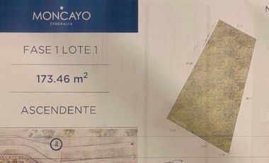 Terreno en venta Moncayo, limpio y nivelado