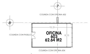 VENTA OFICINA TORRE ALBIA DE 62.64 m2