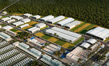 Terreno industrial en venta Mérida Yucatán, Cinco Park Ciudad Industrial