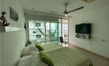 Apartamento amoblado en primera línea de playa