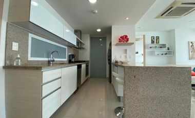 Apartamento amoblado en primera línea de playa