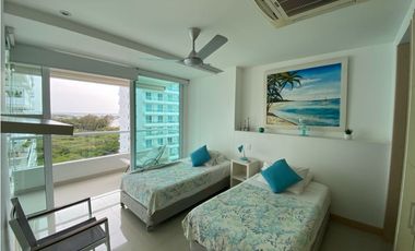 Apartamento amoblado en primera línea de playa