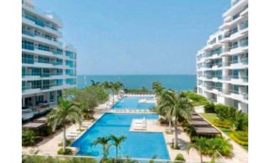 Apartamento amoblado en primera línea de playa