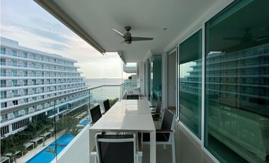 Apartamento amoblado en primera línea de playa