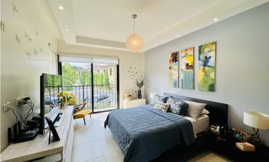 APARTAMENTO EN CLAYTON EMBASSY CLUB CON TERRAZA GRANDE  SEMI AMOBLADO