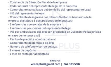 BODEGA AMPLIA EN RENTA EN COL. JORGE ALMADA, CULIACÁN ¡Lista para tu Negocio!