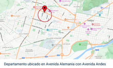 Departamento en Venta en Excelente ubicación a pasos de la intersección de Avda. Alemania y Andes, cercano a Universidad Autónoma, Casino Dreams y Mal