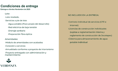 20 Terrenos en Verdanza Residencial en Jocotepec, Jalisco