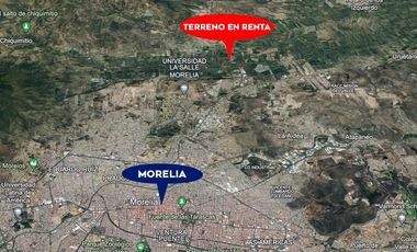 TERRENO EN RENTA EN MORELIA, ZONA TARÍMBARO, CARRETERA MORELIA – SALAMANCA.
