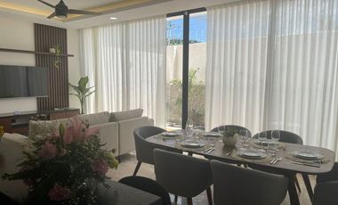 Casa en venta tipo TH con equipamiento y amenidades en Cholul