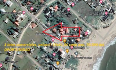 Lotes en venta de 15 x 41.50 m en Mar de cobo