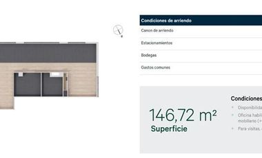 Oficina en Arriendo en Providencia // Metro Pedro de Valdivia // Andrés Bello