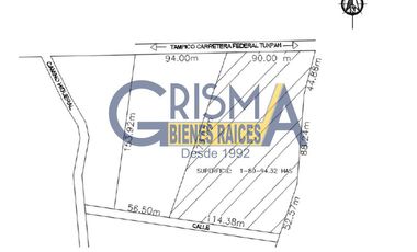 TERRENO EN VENTA EN CARRETERA TUXPAN TAMPICO CAMINO A HIGUERAL