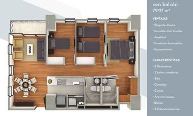 Departamentos en Venta Desarrollo Inclusiv, CDMX