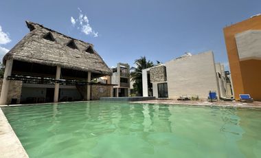 VILLA AMUEBLADA CON PANELES SOLARES  EN VENTA EN TELCHAC PUERTO, YUCATÁN.