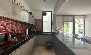 VILLA AMUEBLADA CON PANELES SOLARES  EN VENTA EN TELCHAC PUERTO, YUCATÁN.