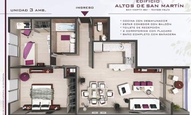 PRE VENTA DEPARTAMENTO DE 3 AMBIENTES CONTRAFRENTE