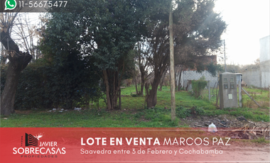 Terreno en venta en Marcos Paz