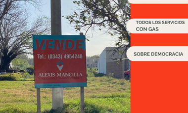 Lote 427 m2 sobre Democracia, Crespo
