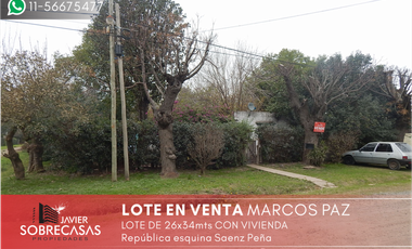 Terreno en venta en Marcos Paz