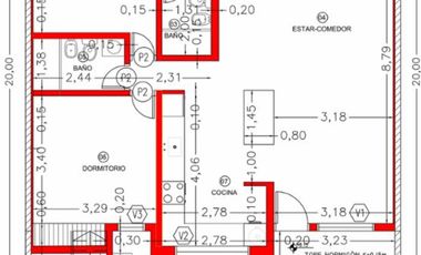 DEPTO 2 DORMITORIOS EN PLANTA BAJA SAN CAYETANO