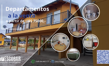 Departamentos monoambinete, en Dina Huapi