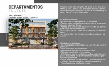 DEPARTAMENTO 2 AMBIENTES EN PLANTA BAJA CON OPCIONAL COCHERA - RAMOS MEJIA