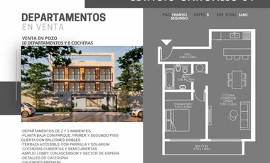DEPARTAMENTO 2 AMBIENTES EN PLANTA BAJA CON OPCIONAL COCHERA - RAMOS MEJIA