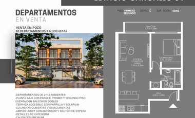DEPARTAMENTO 2 AMBIENTES EN PLANTA BAJA CON OPCIONAL COCHERA - RAMOS MEJIA