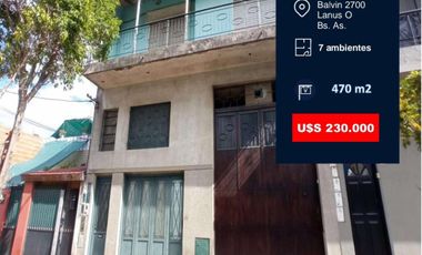 GALPON C FUERZA MOTRIZ MAS 2 DEPARTAMENTOS DE 3 AMBIENTES EN PLANTA ALTA NUEVO PRECIO USS 230 MIL ANTES 260
