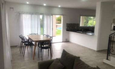 Alquiler casa amoblada con pileta - Barrio los talas- Canning