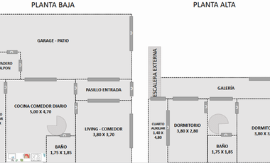Ph De 4 Ambientes En Dos Plantas, Amplio, Garaje, Parrilla, Oportunidad