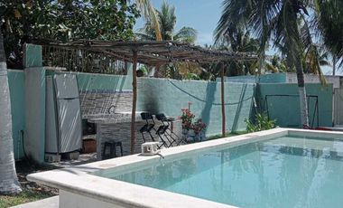 Casa de una planta y con piscina en Chuburná Puerto