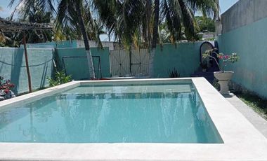 Casa de una planta y con piscina en Chuburná Puerto