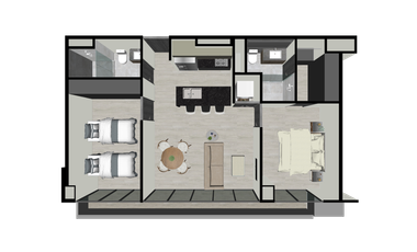 DEPARTAMENTO EN VENTA EN PLAZA PENINSULA TIJUANA LUZIA