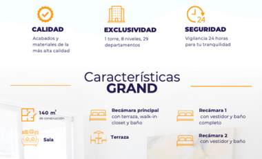 Departamento en Venta en Toluca, Col. Morelos. Modelo GRAND