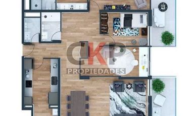 Departamento en Venta en Vitacura/ Mar Jónico/ Estadio Croata