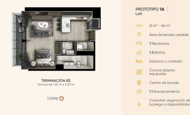 Pre venta de Departamento tipo loft en Nauma Interlomas