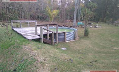 Alquiler Semanal   Unica casa a orillas del arroyo gran parque , amoblada, parrilla fogon galeria  s/ predio de 3000 m2