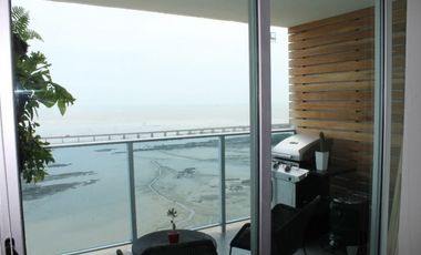 Alquilo apartamento amoblado  con vista al mar Piso alto