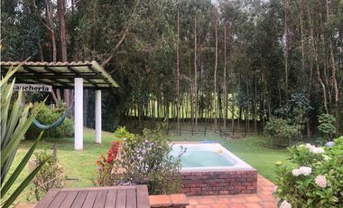 CASA CAMPESTRE SE VENDE. TABIO CUNDINAMARCA. AREA 3.000 m2