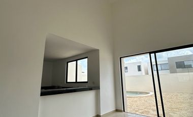 Renta de Casa nueva En Residencial De Conkal