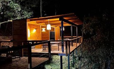 TERRENO CON CABAÑA EN VENTA,  RESIDENCIAL CAMPESTRE EL TIGRE MAZAMITLA