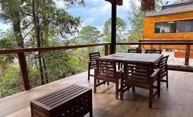 TERRENO CON CABAÑA EN VENTA,  RESIDENCIAL CAMPESTRE EL TIGRE MAZAMITLA