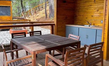 TERRENO CON CABAÑA EN VENTA,  RESIDENCIAL CAMPESTRE EL TIGRE MAZAMITLA