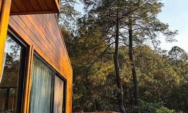 TERRENO CON CABAÑA EN VENTA,  RESIDENCIAL CAMPESTRE EL TIGRE MAZAMITLA